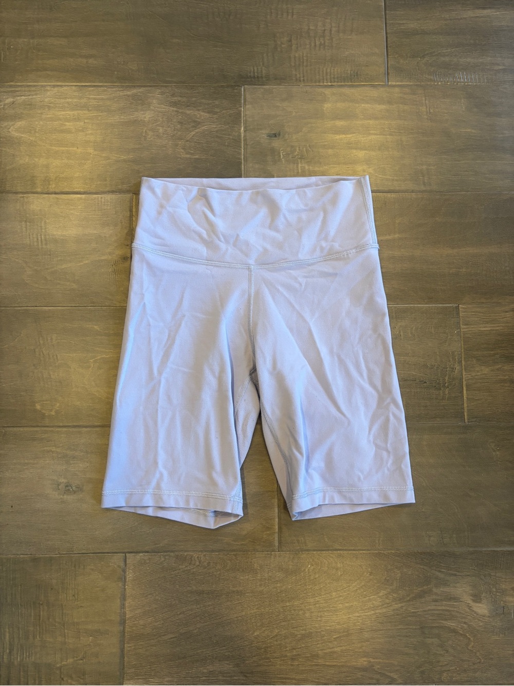 TNA Aritzia High-Waist Light Lavender Bike Shorts